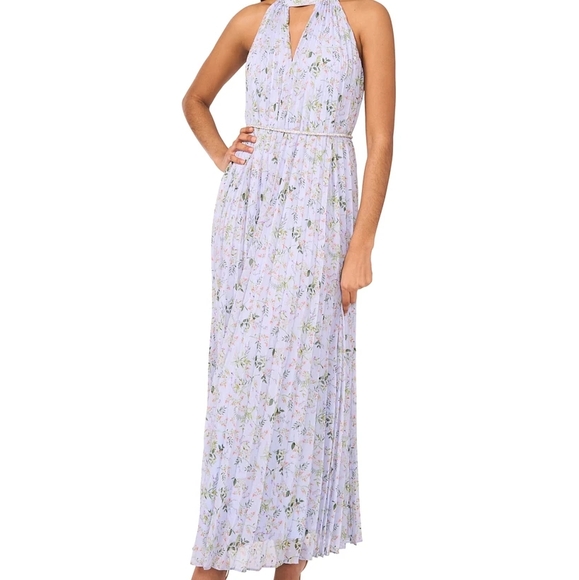CECE Long Dress Floral Print Maxi Size L - Picture 1 of 11